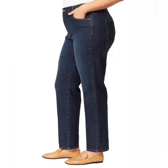NWT! 🍒GLORIA VANDERBILT sz 24W Plus AMANDA JEANS Slimming 'Madison' Blue Denim - Picture 1 of 6